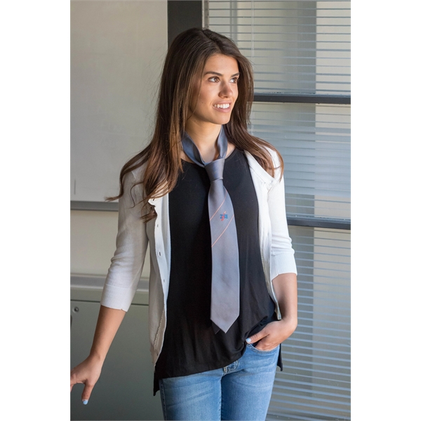 Woven ties includes with rolled edges keeper loop. Custom logo or... from ASI 92245 Tropico Imports LTD