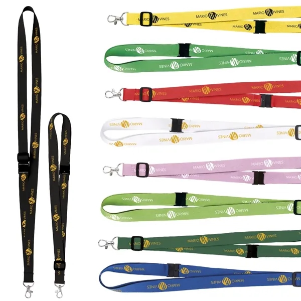 3/4" Adjustable Polyester Lanyard... from ASI 40480 Koozie Group