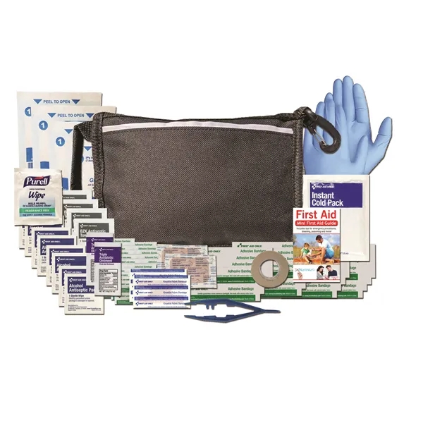First aid kit with a nylon pouch, guidebook, ice pack, 2... from ASI 84514 Safety Made