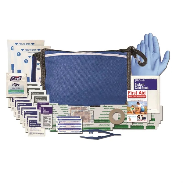 First aid kit with a nylon pouch, guidebook, ice pack, 2... from ASI 84514 Safety Made