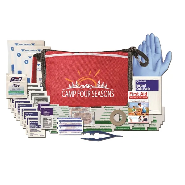First aid kit with a nylon pouch, guidebook, ice pack, 2... from ASI 84514 Safety Made