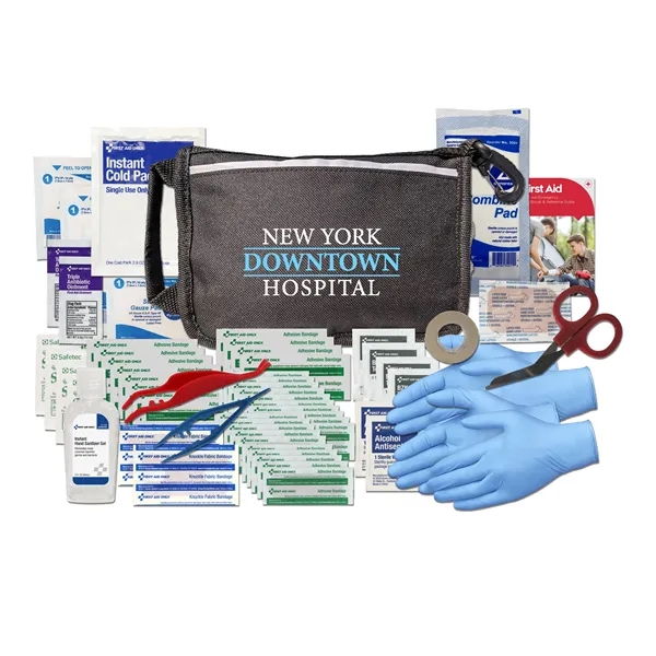First aid kit with a first aid manual, ice pack, scissors,... from ASI 84514 Safety Made