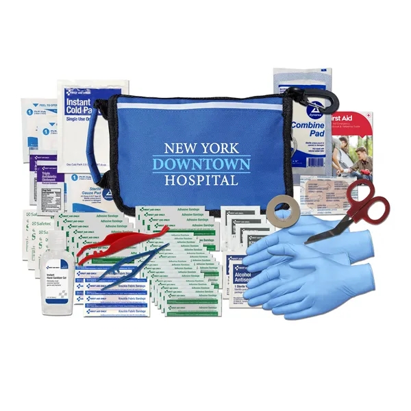 First aid kit with a first aid manual, ice pack, scissors,... from ASI 84514 Safety Made