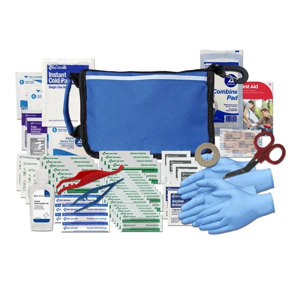 First aid kit with a first aid manual, ice pack, scissors,... from ASI 84514 Safety Made
