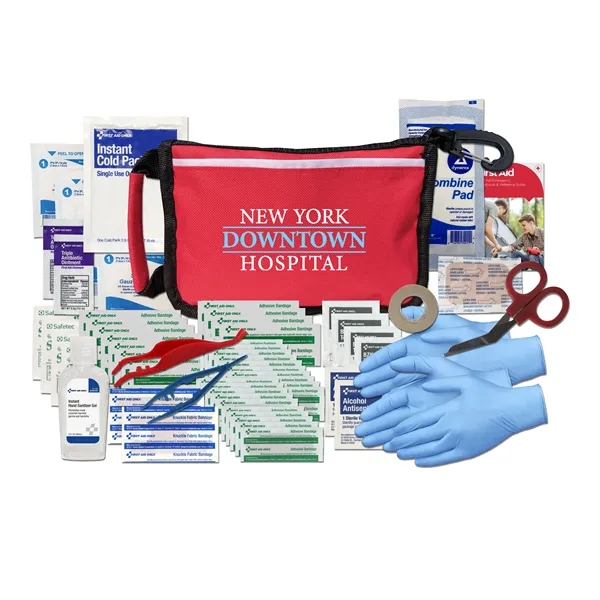 First aid kit with a first aid manual, ice pack, scissors,... from ASI 84514 Safety Made