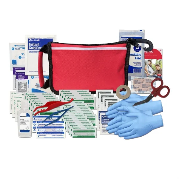 First aid kit with a first aid manual, ice pack, scissors,... from ASI 84514 Safety Made