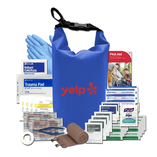 First aid kit with a dry bag, bandage, gauze compress, guide,... from ASI 84514 Safety Made