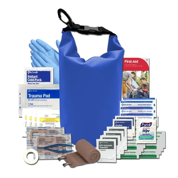 First aid kit with a dry bag, bandage, gauze compress, guide,... from ASI 84514 Safety Made