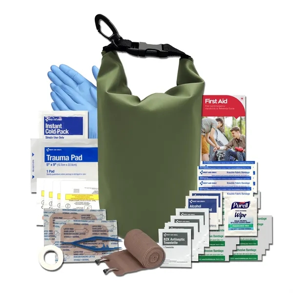 First aid kit with a dry bag, bandage, gauze compress, guide,... from ASI 84514 Safety Made