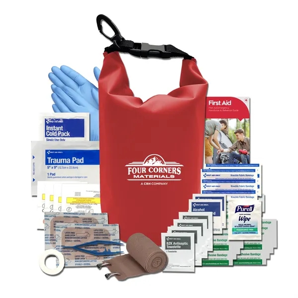 First aid kit with a dry bag, bandage, gauze compress, guide,... from ASI 84514 Safety Made