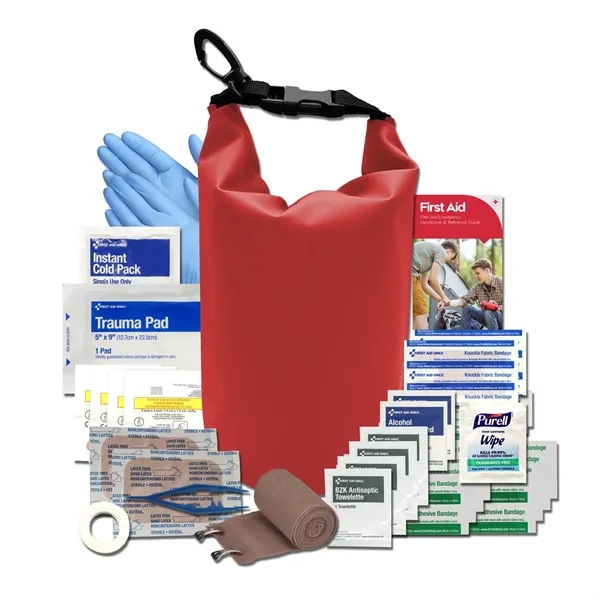 First aid kit with a dry bag, bandage, gauze compress, guide,... from ASI 84514 Safety Made