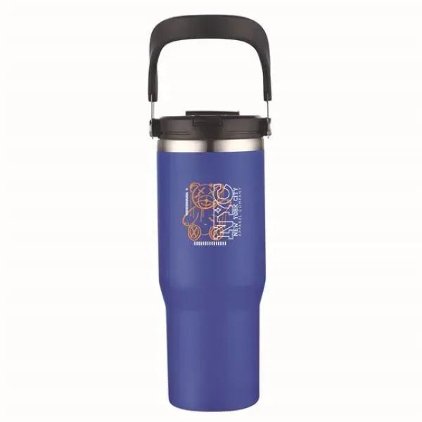 30 oz. Double Wall Tumbler with Flip Straw and Ergonomic Handle... from ASI 90807 Tekweld