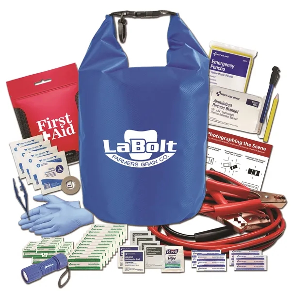 Dry bag auto kit with a 5-liter dry bag, clip handle,... from ASI 84514 Safety Made