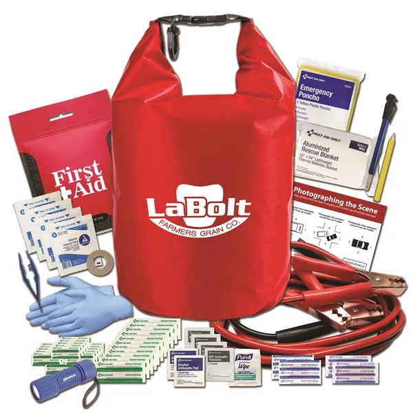 Dry bag auto kit with a 5-liter dry bag, clip handle,... from ASI 84514 Safety Made