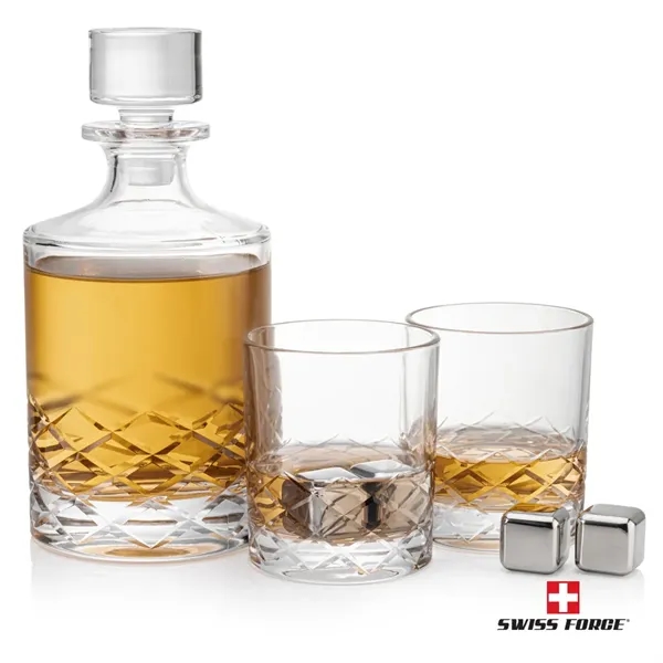 Durham 3pc Decanter Set & S/S Ice Cubes... from ASI 84592 St Regis Group