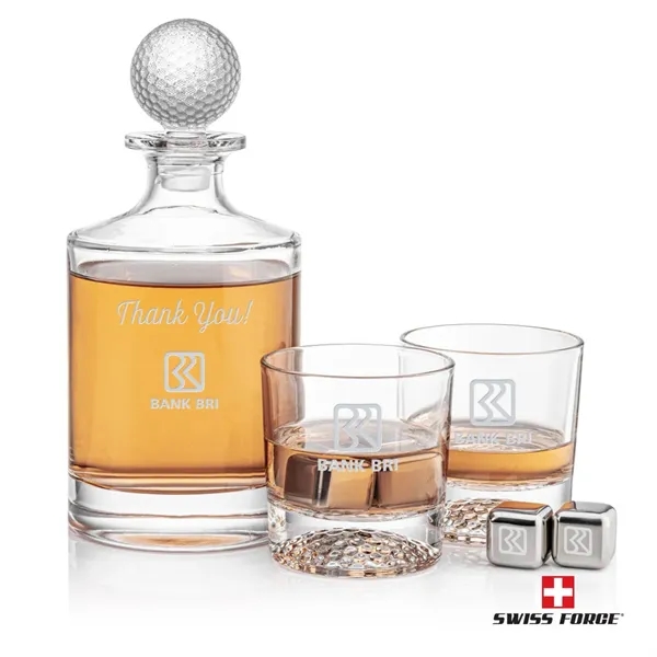 Fairway 3pc Decanter Set & S/S Ice Cubes... from ASI 84592 St Regis Group