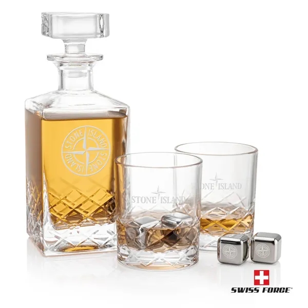 Brentwood 3pc Decanter Set & S/S Ice Cubes... from ASI 84592 St Regis Group