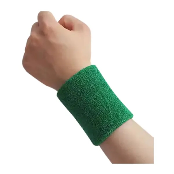 Polyester elastic sports sweat wristband plus 1 color embroidery on 1... from ASI 37218 Athena Promo (tm)