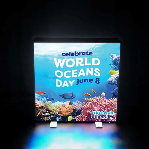 Light up your brand with this glowing counter unit.... from ASI 87188 Showdown Displays