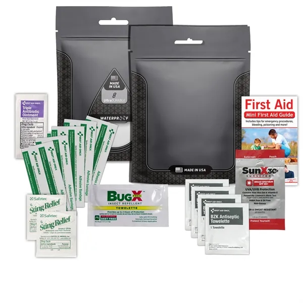 Waterproof outdoor kit 2.0 with a tick tool combo, first aid... from ASI 84514 Safety Made
