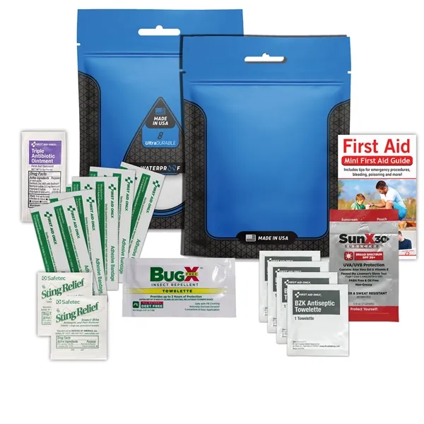 Waterproof outdoor kit 2.0 with a tick tool combo, first aid... from ASI 84514 Safety Made