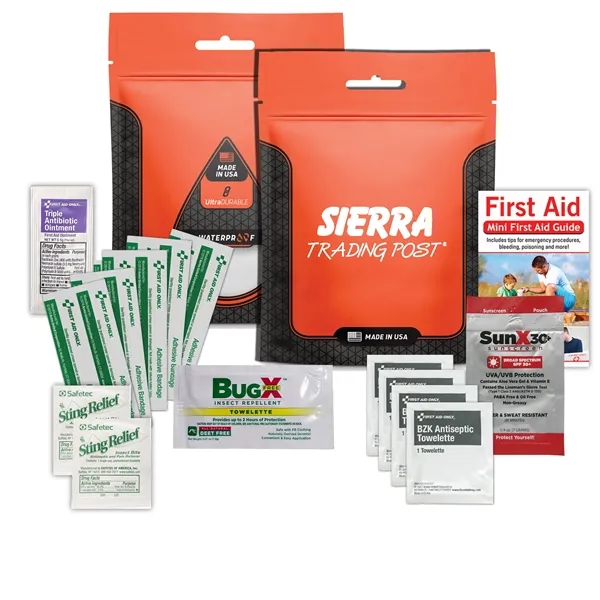 Waterproof outdoor kit 2.0 with a tick tool combo, first aid... from ASI 84514 Safety Made
