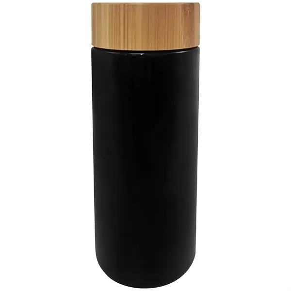 10 oz. Double Wall Ceramic Mug with Bamboo Lid... from ASI 80060 VisionUSA