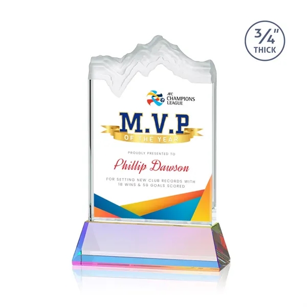 The stunning Kilimanjaro VividPrint™ award features deep carved and frosted peaks... from ASI 84592 St Regis Group / St Regis