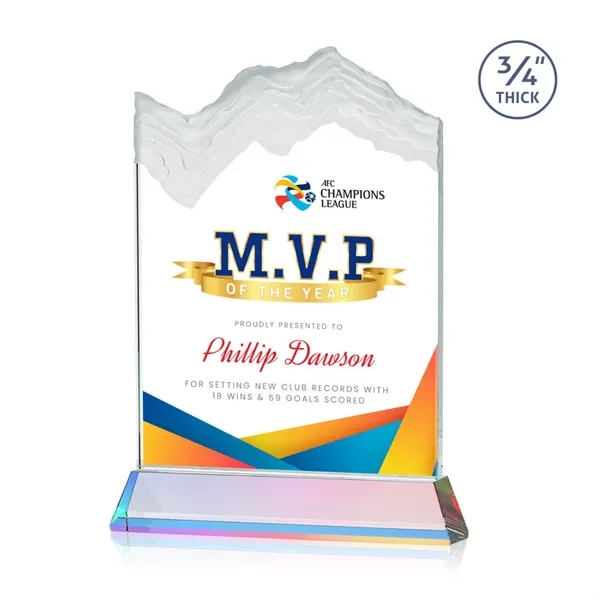 The stunning Kilimanjaro VividPrint™ award features deep carved and frosted peaks... from ASI 84592 St Regis Group / St Regis