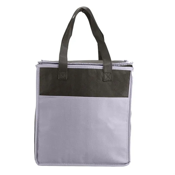 Two-tone insulated non-woven shopping tote bag.... from ASI 57956 Graphco line