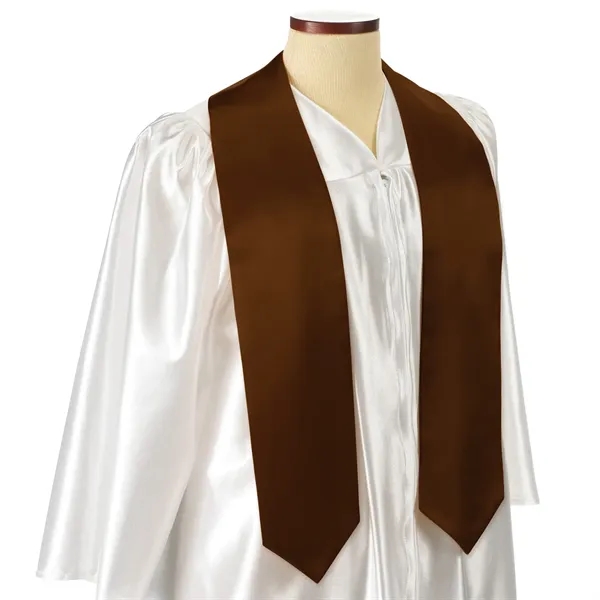 Brown 72" bridal satin graduation sash.... from ASI 98085 Wolfmark