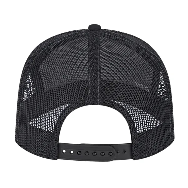 Medium profile seven panel structured cap with classic flat bill visor... from ASI 43792 Cap America Inc