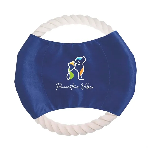 8" dog rope toy with full color imprint.... from ASI 63549 Jornik Manufacturing Corp / Jornik