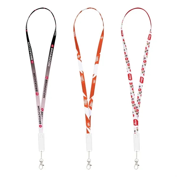 6-in-1 charging lanyard with multiple charging connections.... from ASI 88060 Snugz/USA Inc