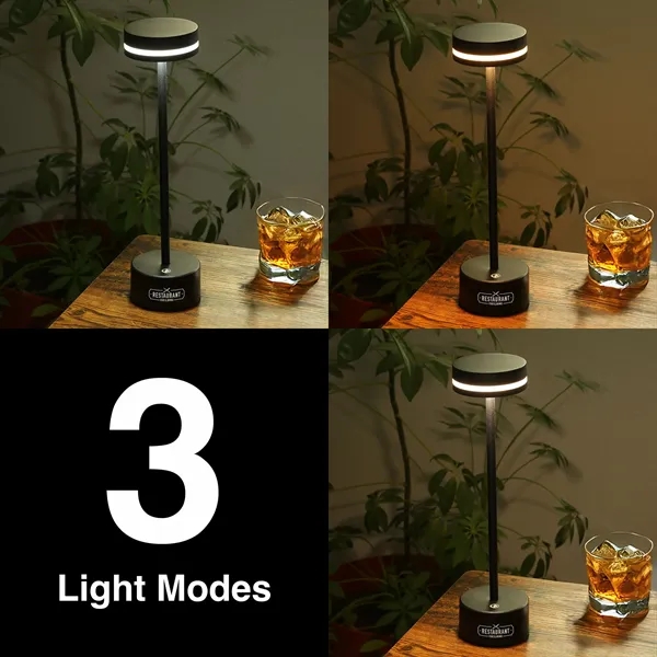 Rechargeable desk lamp with three light modes.... from ASI 61966 HPG / Beacon Promotions