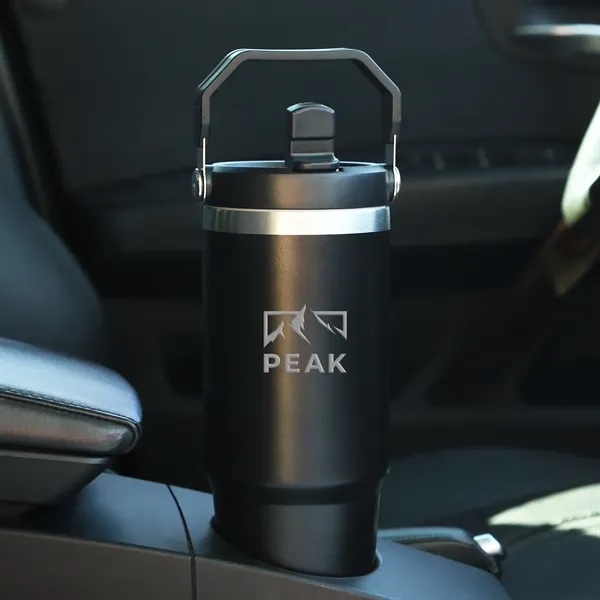 30 oz. tumbler with built-in flip straw and made with 80%... from ASI 61966 HPG / Beacon Promotions