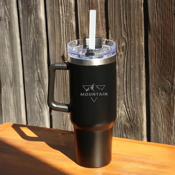 BPA-free 40 oz. travel mug made with recycled stainless steel.... from ASI 61966 HPG / Beacon Promotions