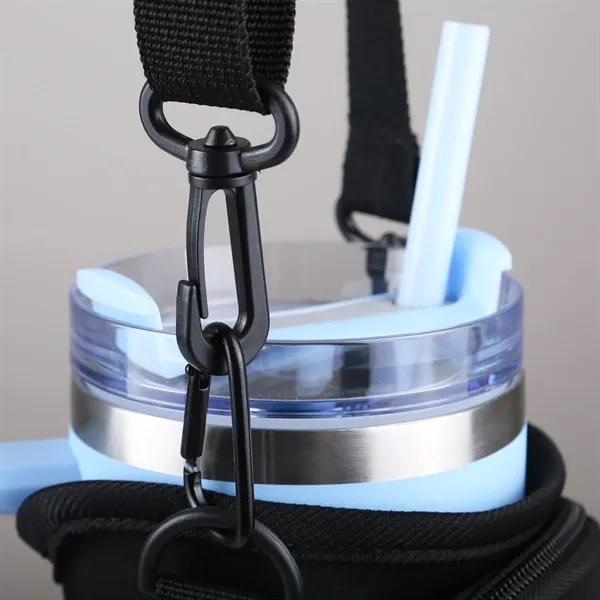 Neoprene carrier bag with shoulder strap for 40 oz mugs.... from ASI 61966 HPG / Beacon Promotions