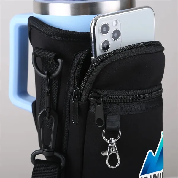 Neoprene carrier bag with shoulder strap for 40 oz mugs.... from ASI 61966 HPG / Beacon Promotions