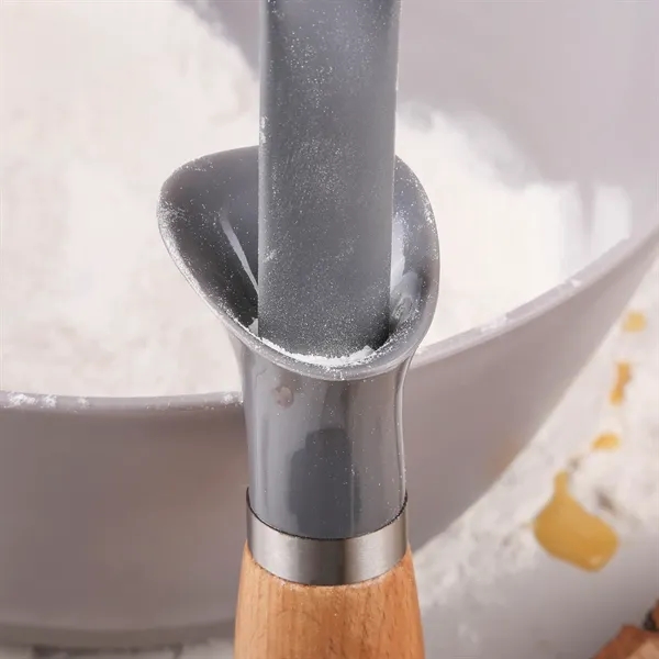 Spoon with an anti-leak bowl and beechwood handle.... from ASI 61966 HPG / Beacon Promotions