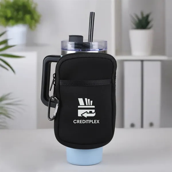 Neoprene accessory pouch for mugs and tumblers.... from ASI 61966 HPG / Beacon Promotions