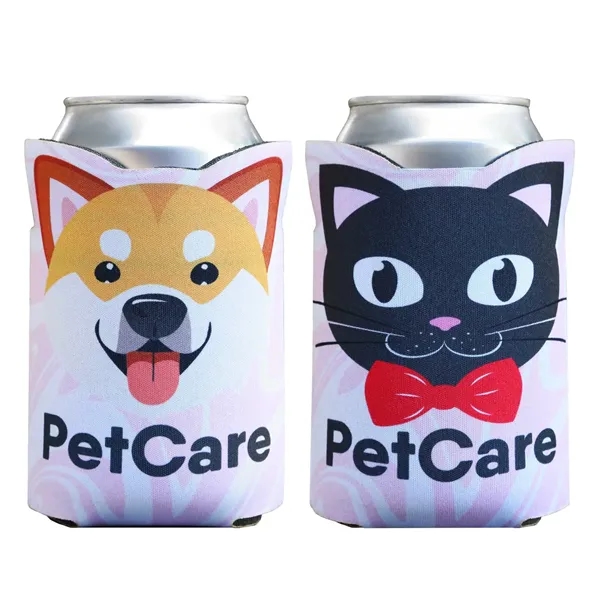 Custom beverage insulator with pointy ears adds fun and function, keeping... from ASI 61966 HPG / Best Promotions USA