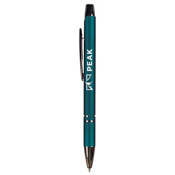 An executive pen with jewel-tone barrels, gunmetal trim, and a soft-touch... from ASI 61966 HPG / Hub Pen