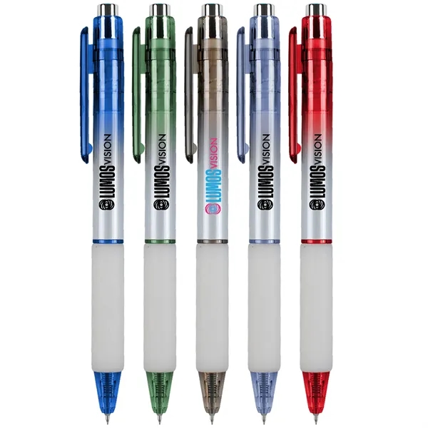 A sleek, retail-inspired pen with a ombre barrel, chrome trim, and... from ASI 61966 HPG / Hub Pen