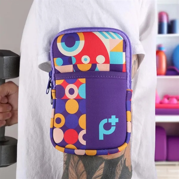 A compact pouch that straps to a tumbler or arm to... from ASI 61966 HPG / HPG Gold Best Promotions USA