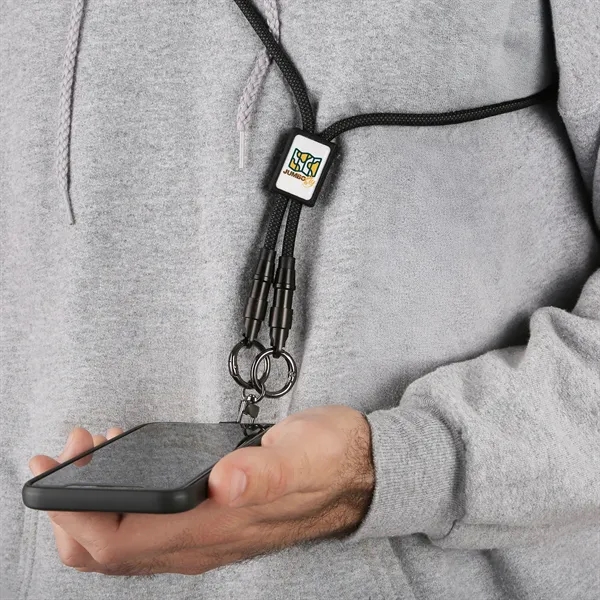 Multi-functional charging cable that works as both a lanyard and phone... from ASI 61966 HPG / HandStands