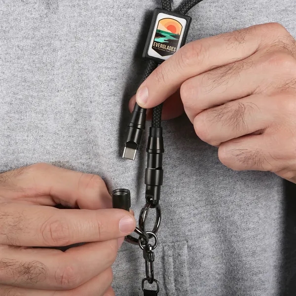 Multi-functional charging cable that works as both a lanyard and phone... from ASI 61966 HPG / HandStands