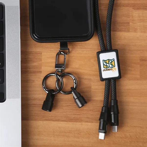Multi-functional charging cable that works as both a lanyard and phone... from ASI 61966 HPG / HandStands