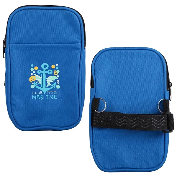 An eco-friendly RPET pouch that clips to your tumbler or fits... from ASI 61966 HPG / Best Promotions USA