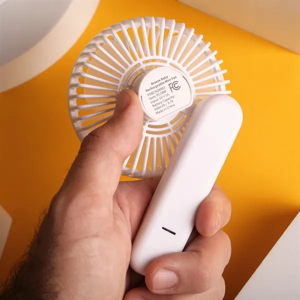 Foldable rechargeable hand fan with a lanyard.... from ASI 61966 HPG / Mixie